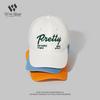 Street tide brand letter embroidery baseball cap men's and women's versatile cap production