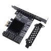  PCIE 1X 9 Port Serial ATA3.0 Expansion Card SSD PCIE3.0 GEN3 6Gbps Serial ATA3.0 Adapter Card  11 2003 