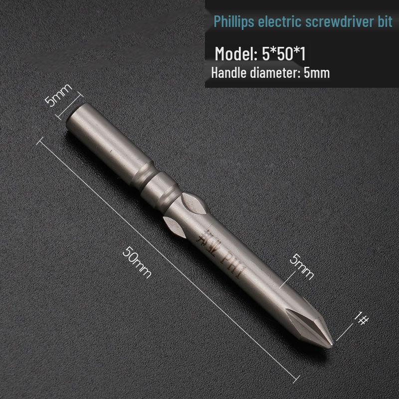 Hardened 5mm Magnetic S2 Steel Phillips Electric Screwdriver Bit Set