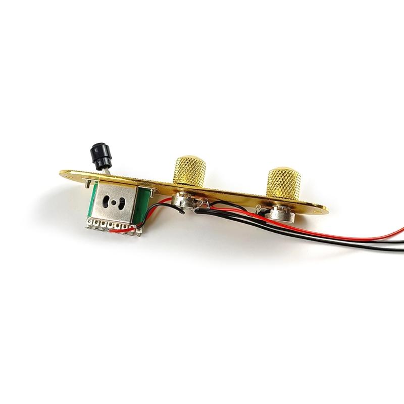 Guitar Control Circuit Board Replacements Prewired Control Plate Bridge Set with Single Coil Pickup Hole Guitar Parts