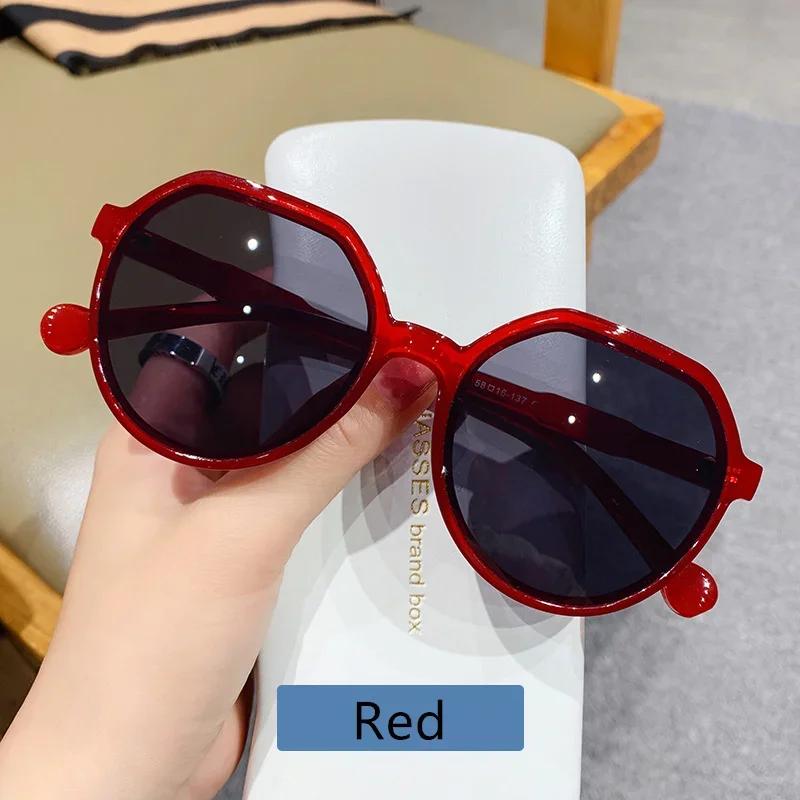 Oversized Women Square Frame Fashion Sunglasses Brand Vintage Travel Sun Glasses Female Eyewear Anti-Glare Driving Sun Glasses