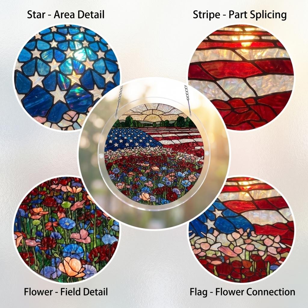 Acrylic Puzzle Window Hanging, Colorful Sunrise Sun Catchers Panel SunCatchers Puzzles Decor For Birthday Women, Men, Wife, Aunt, And Mom