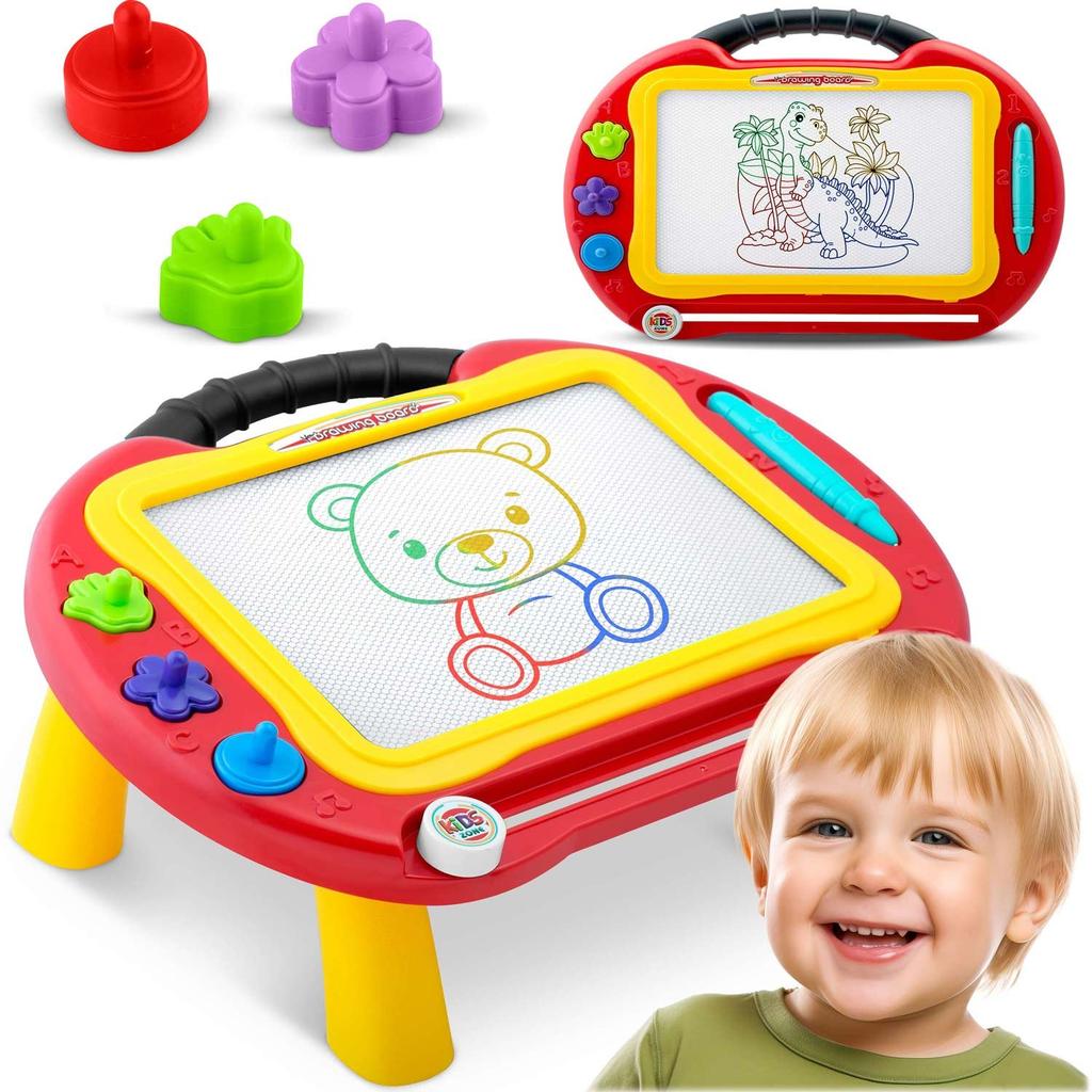 Ricokids blackboard + drawing table - red