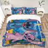 Stitch Lilo Adventure Printed 3pcs Bedding Set Soft Microfiber 1 Duvet Cover And 2 Pillowcases Home Bedroom Decor Xmas Gift K1816