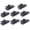 Nylon Rotary, Alligator Clip, Black 8 Pcs, Removable, Tent Windproof Fixed Clip Canopy Camping