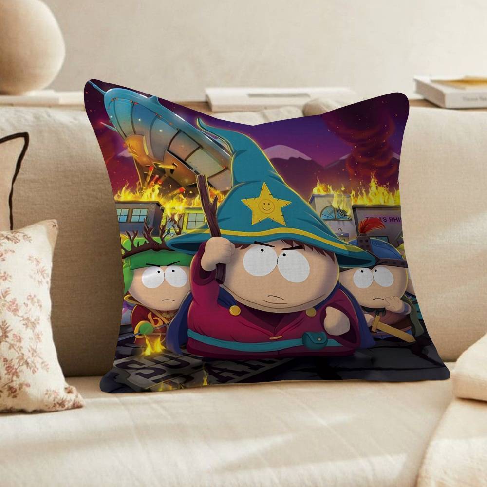 Cartoon Anime Funny South ParkP Pillow Pillow Cushion Cover Pillowcase Living Room Sofa Home Decor Customized