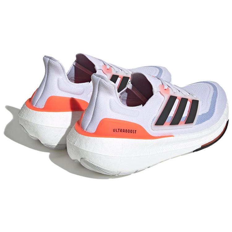 New Adidas Ultra Boost Light White Black Solar Red HQ6351