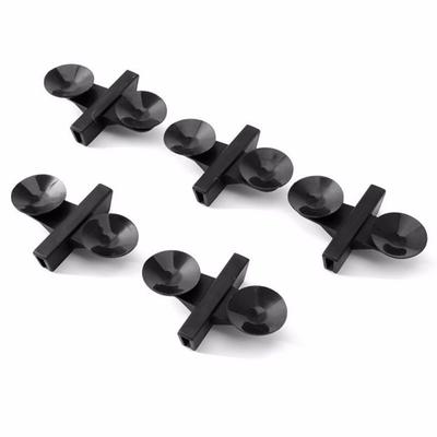 5Pcs/Set Black Aquarium Fish Tank Divider Suction Cup Sheet Holder