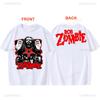 Speler Rob Zombie Polyester Shirt Horror Stijl USA Concert Tour Punk Grafische T-shirts Rock Band T-shirt Schedel Pentagram Ontwerp