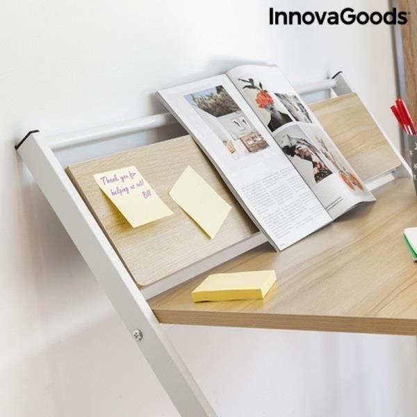 SAMMENLEGBART SKRIVEBORD MED HYLLE TABLEZY