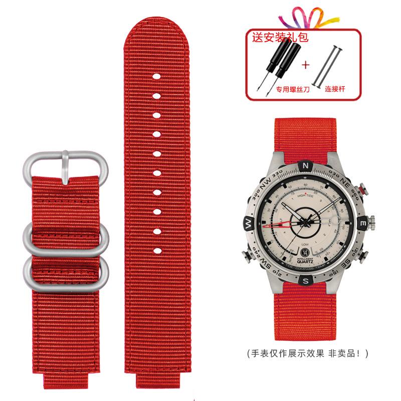 Hoge kwaliteit heren band accessoires 24x16mm Voor timex horlogeband heren tide kompas band T2N721 T2N720 nylon band