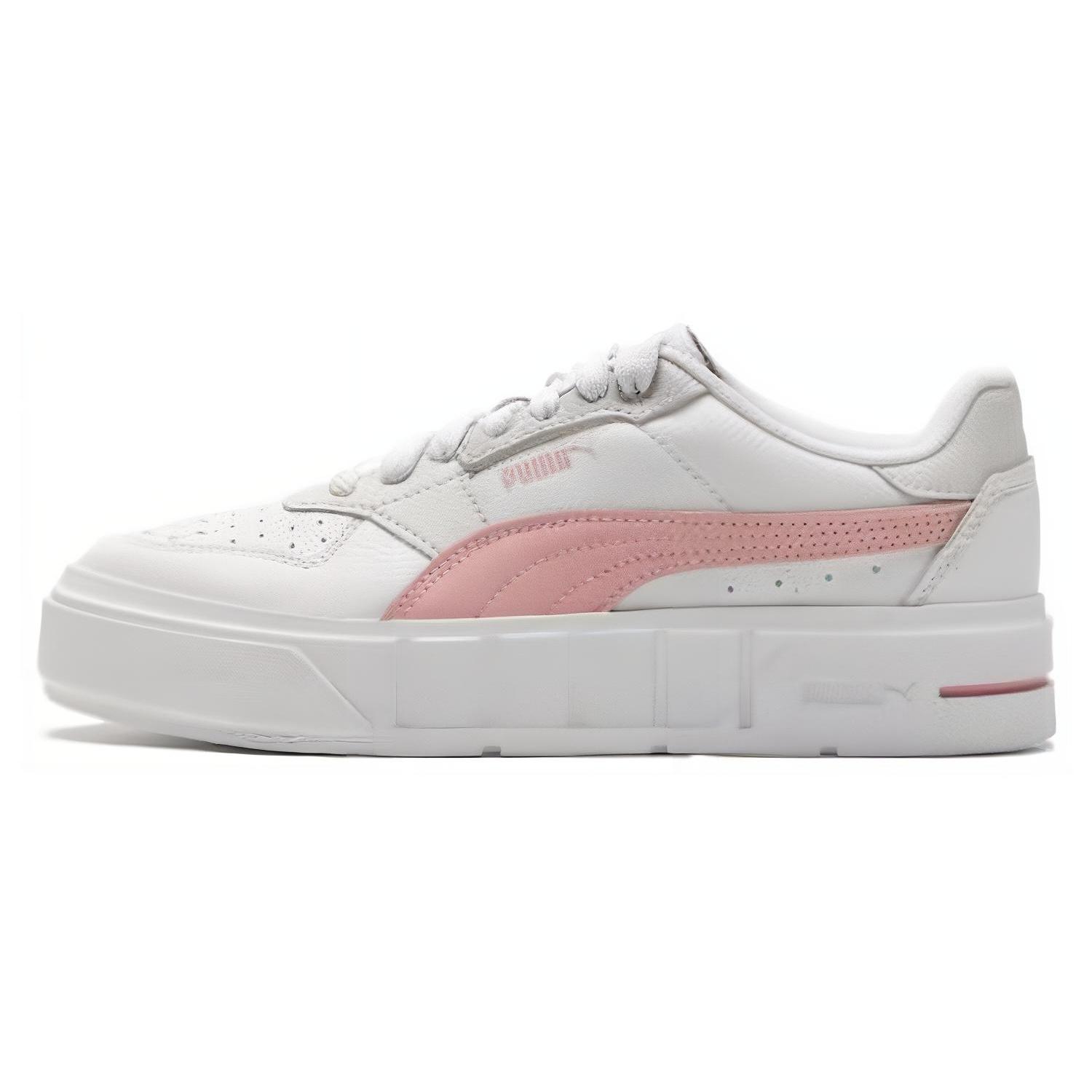 (WMNS) PUMA Cali Court Leather  White Future Pink  Women s 393802-06 EU 35.5