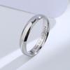 Buyee 925 Silver Couples Ring Sets Can Engrave Simple White Ring Finger for Women Men Fashion Fine Jewelry Circle