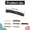 Crystal Rhinestone Hair Slide Clip - Star Shaped Plastic Barrette for Women, Shiny Bling French Hair Clasp for Fine Hair, Elegant Hair Accessory