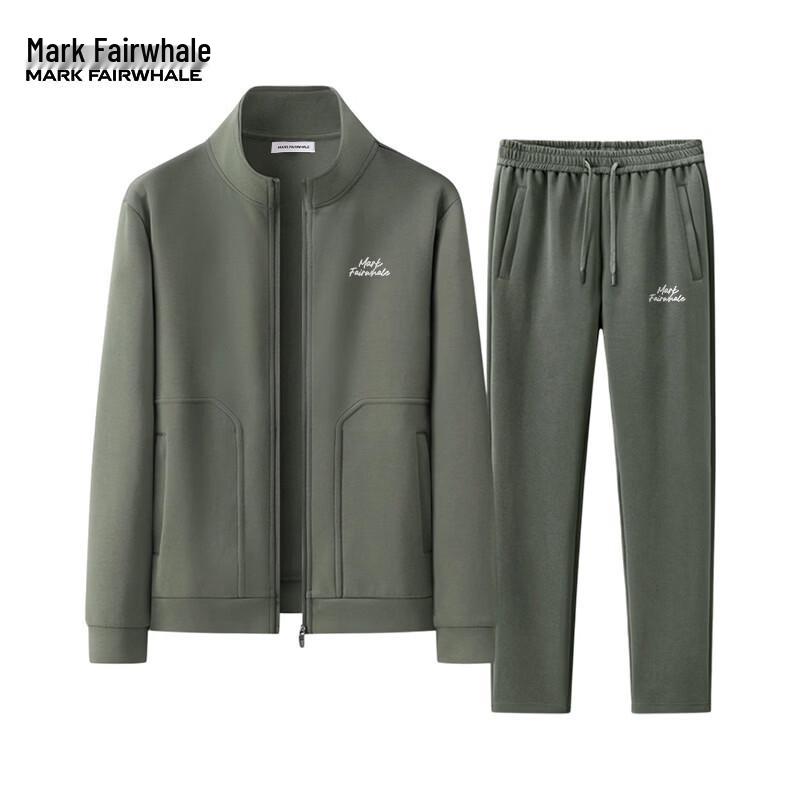 MARK FAIRWHALE Men s Summer Casual Sports Tracksuit L мох зеленого