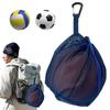 Basketball Case, Drawstring Mesh Soccer Ball Bag with Net, Hook, and Zipper Pocket, Lightweight and Portable, Large Capacity, Multifunctional for