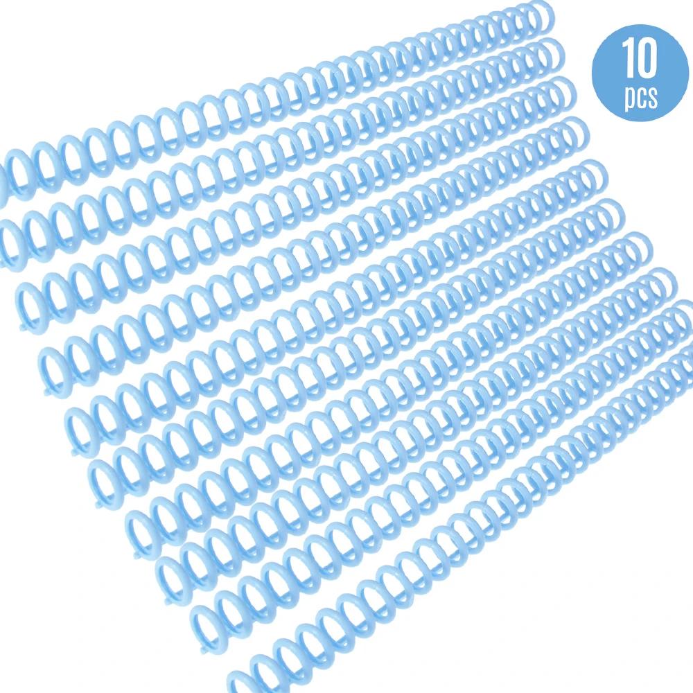10pcs Plastic 30-Hole Loose Leaf Binders Ring Binding Spines Combs 85 Sheets Capacity for DIY Paper Notebook Album