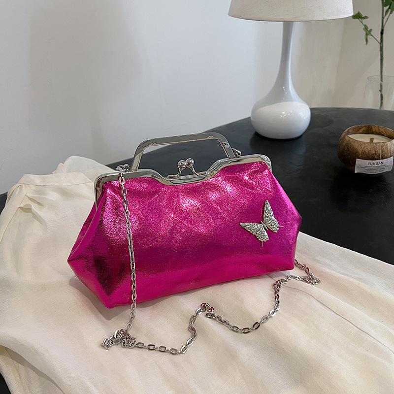 

Женская сумка 2024 года, новая мода, иностранный стиль 2024 года, простая цепочка, повседневная, индивидуальная, трендовая сумка-ракушка, сумка-мессенджер через плечо