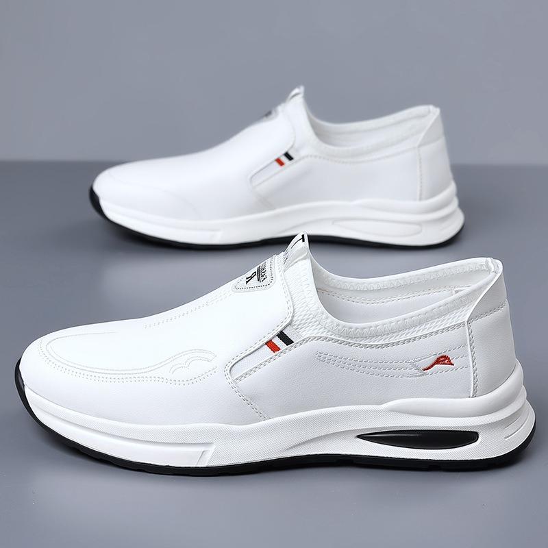 Fashion 2024 Fashion British Style Thick Sole Men's Loafers Spring Autumn Designer New Casual Slip-on Soft Leather Men's Sneakers