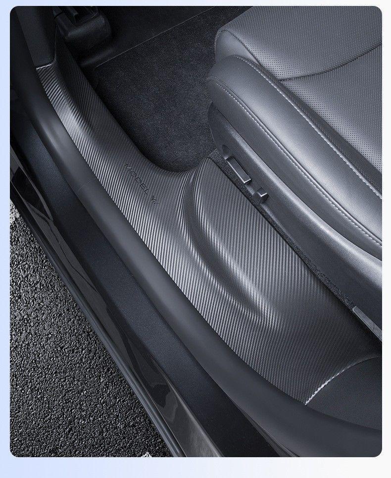 Applicable 6-Seater Tesla Model YL Door Sill Protector Strip - TPE Anti-Kick Welcome Pedal Interior Accessory