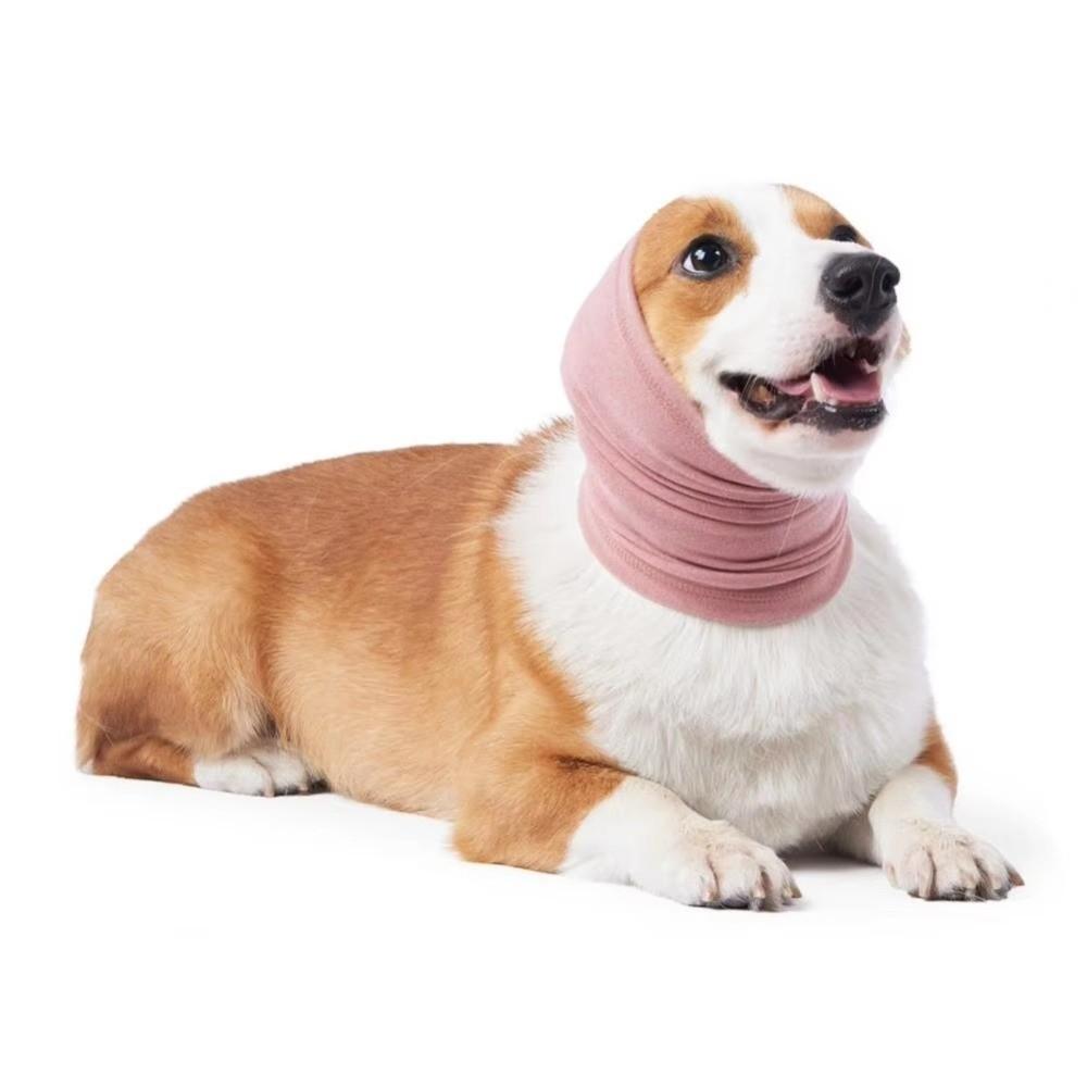 Elastic Dog Grooming Earmuff Headband Pet Ear Cover Dog Scarf Hat Pet Neck Gaiter  Outdoor Travel