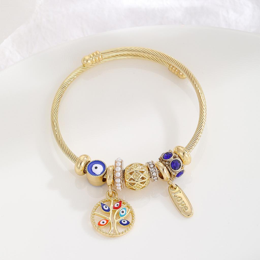 Gold Plated Bracelet for Women with Diamond Inlay, Fish Tail Dolphin Alloy Pendant, Adjustable Wristband