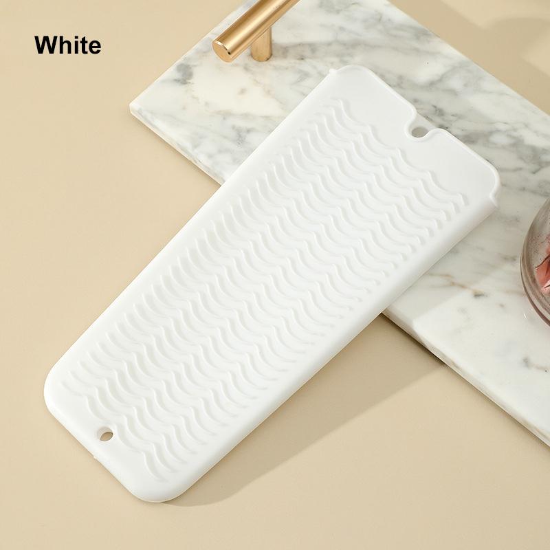 Silicone Hair Curling Wand Cover Hair Straightener Storage Bag Hairdressing Curling Iron Insulation Mat Heat Resistant Pouch