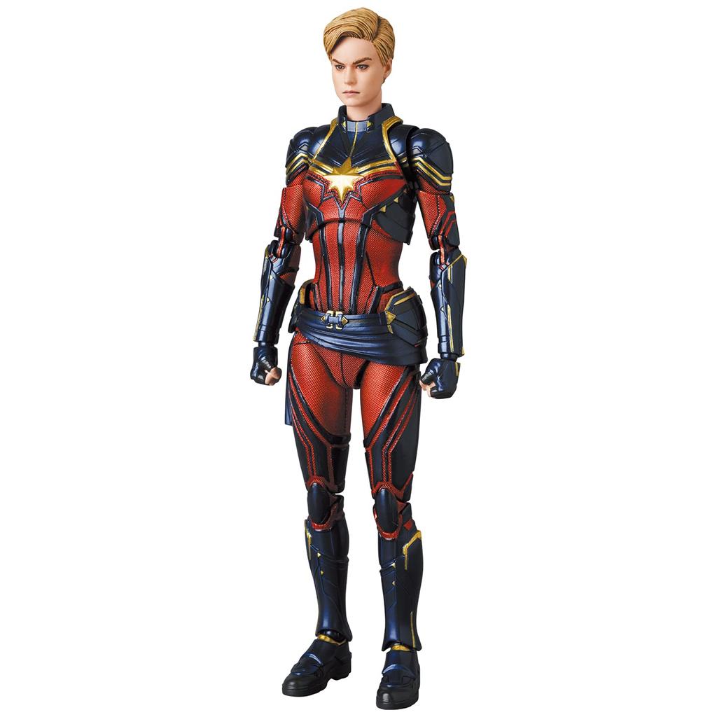 MAFEX CAPTAIN MARVEL Endgame Approximately 150mm Action No.163 Ver. Tall, Pre-painted Figure.