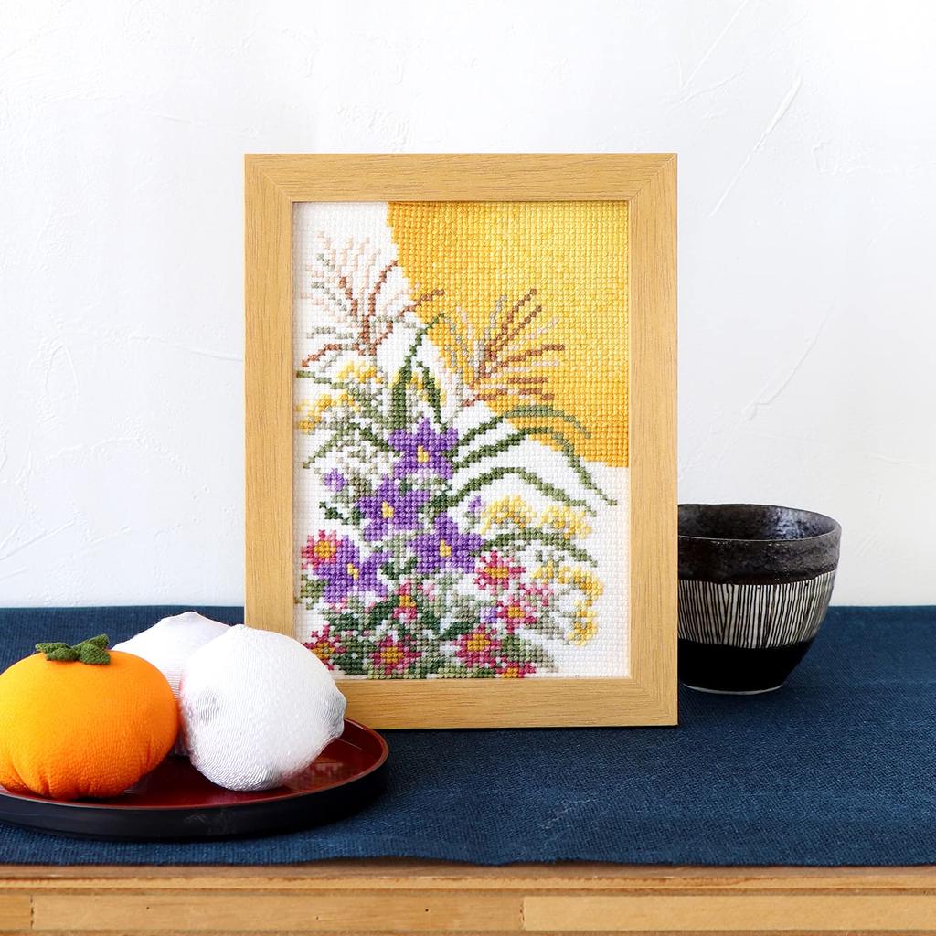 Broderie au fil Olympus 12 Mois de Petite Fleur Fleur de Cerisier Décoration Catherine Kit, Scènes, Non. 7553, Septembre, ~Collection Marie~