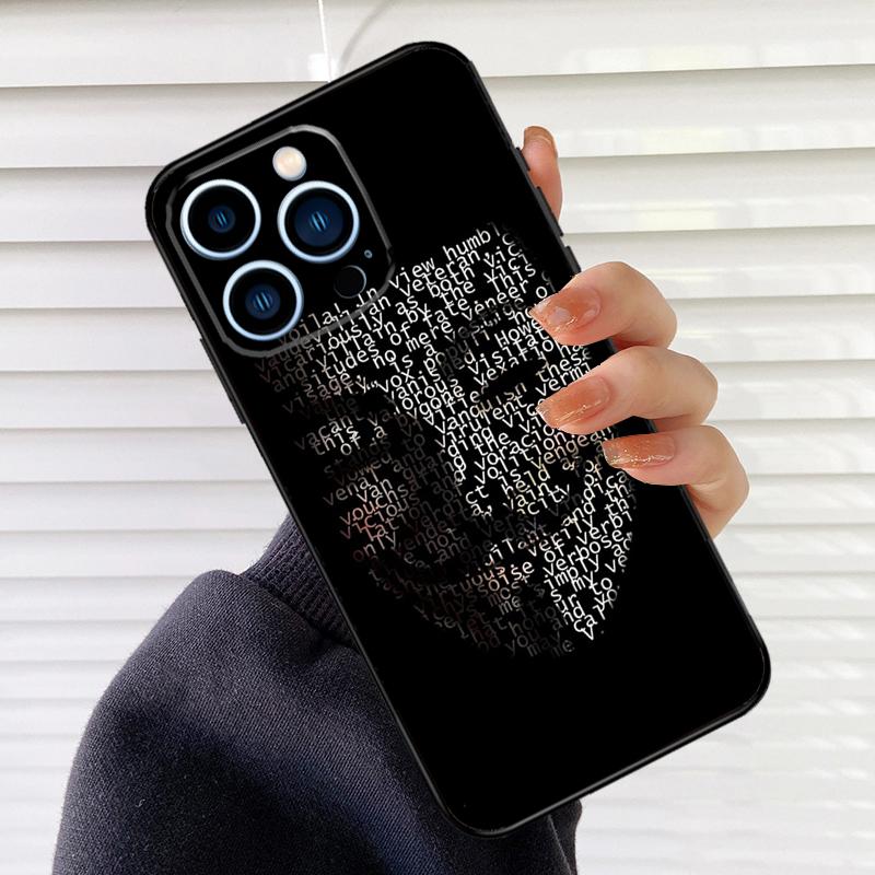 V for Vendetta Case For iPhone 16 15 13 14 Pro Max 12 Mini 11 14 Pro Max X XS XR Plus Soft Cover Coque