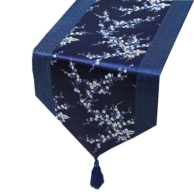 Chinese Style Rural Fashion Table Flag Modern Minimalist Brocade Dining Table Cloth Multi Color Tea Table Cloth Art Table Flag