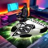 Benutzerdefinierter Name Personalisierter Borussia Mönchengladbach Druckteppich, Vielseitiger Wohnkulturteppich, für Spielzimmer, Wohnung, Balkon, Eingangsbereich, Flur Geschenk