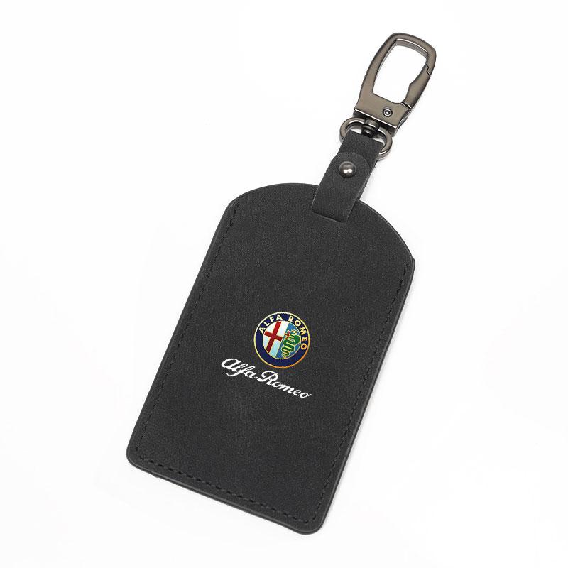 2026 Hot Alfa Romeo Suede Key Cover For Alfa Romeo 4C 159 166 156 GT Car Smart Remote Key Bag Card Case Shell Holder Protection
