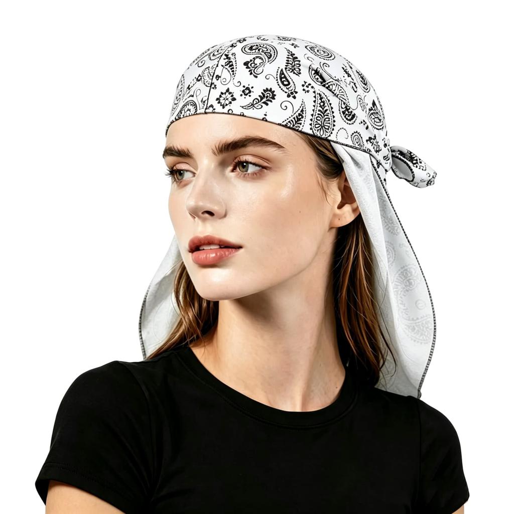 Unisex Sommer Atmungsaktiver Pullover Sonnenschutzmütze Blumenmuster Kopftuch Outdoor Sport Bandana Helm-Innenfutter