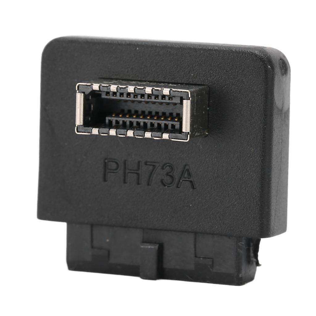 USB Front Panel Adapter 90 degrees  ABS Wide Applicability USB3.0 20pin to TYPE E Header Adapter for Mainboard