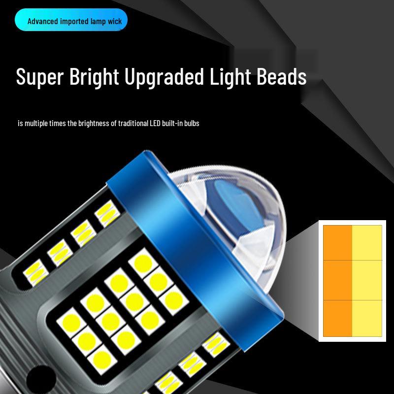 Dual-Color High-Power Motorcycle Headlight H4 H6 P15D BA20D