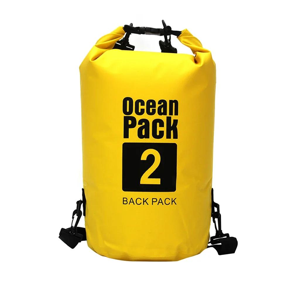 Borsa Impermeabile 2/3/5/10L Sacca Secca in PVC per Nautica Pesca Rafting Nuoto Galleggiamento Deriva Borsa Acqua Borsa Custodia da Campeggio