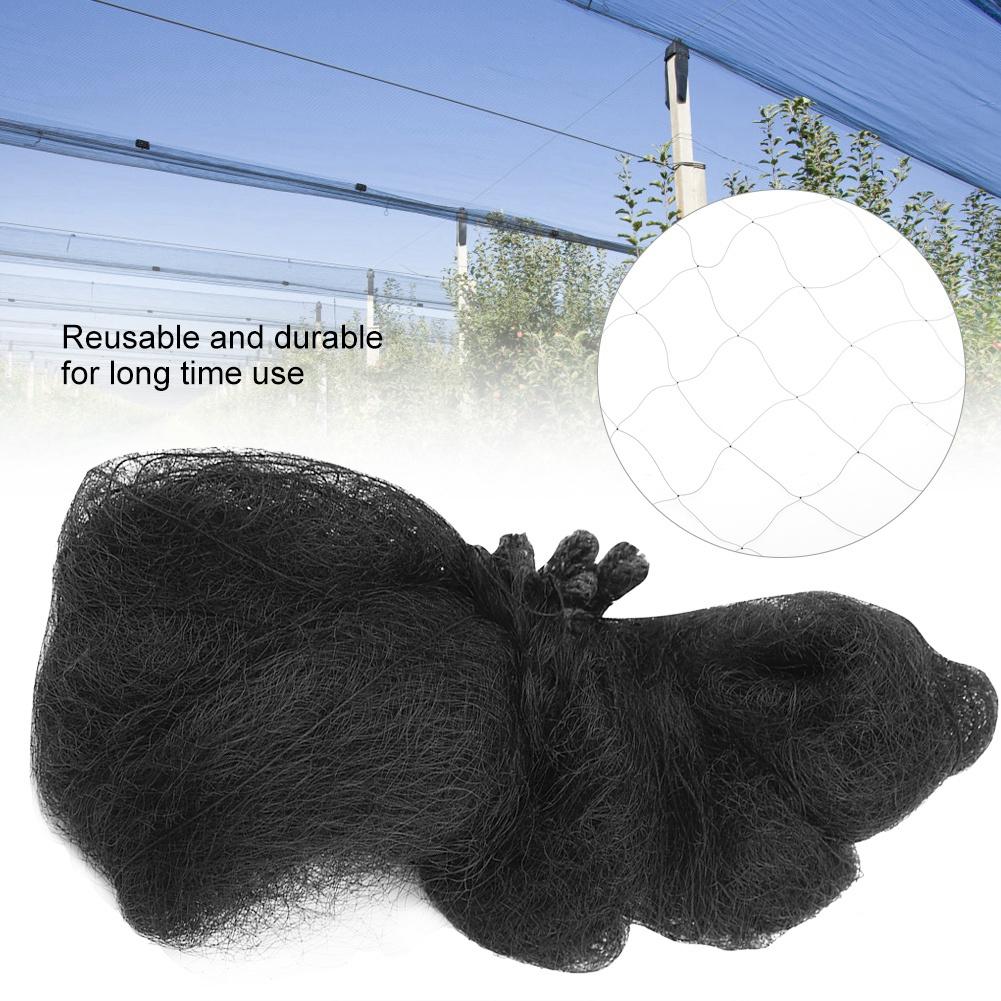 Black Nylon Anti Bird Mesh Net for Agriculture Plant Pond Orchard Garden(S)