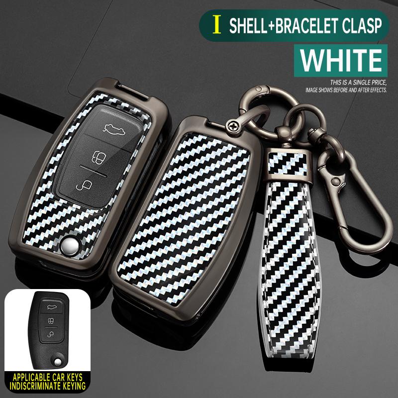 Car Key Case Cover for Ford Focus 2 3 MK3 Mk4 Mondeo Mk5 Mk4 Fiesta Mk8 MK3 MK7 Puma Explorer Ecosport Kuga C MAX Bronco Mustang