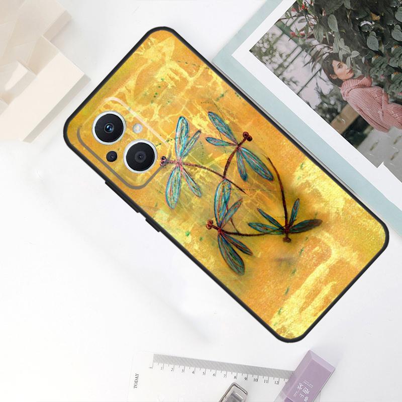 Dragonfly Case For OPPO Reno 11F 4Z 5Z 8T 10 Pro 4 6 7 8 5 Lite OPPO Find X6 Pro X2 X3 X5 Lite Cover