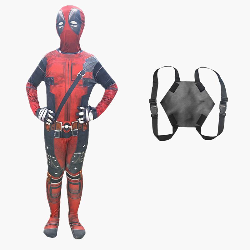 Jednodílný kostým Deadpool na Halloween - Cosplay oblek pro děti i dospělé