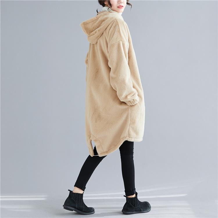 long sleeve Plus size hooded Cotton jaket causal loose spring autumn winter women Jacket Coat