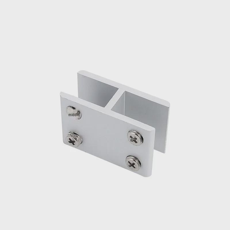 Aluminum Alloy Glass Clip Display Rack for Wood and Tile Partition Support