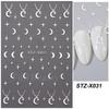 Nail Art Stickers New Chinese Style Butterfly Cat Eye Butterfly Beads Adhesive Nail Stickers