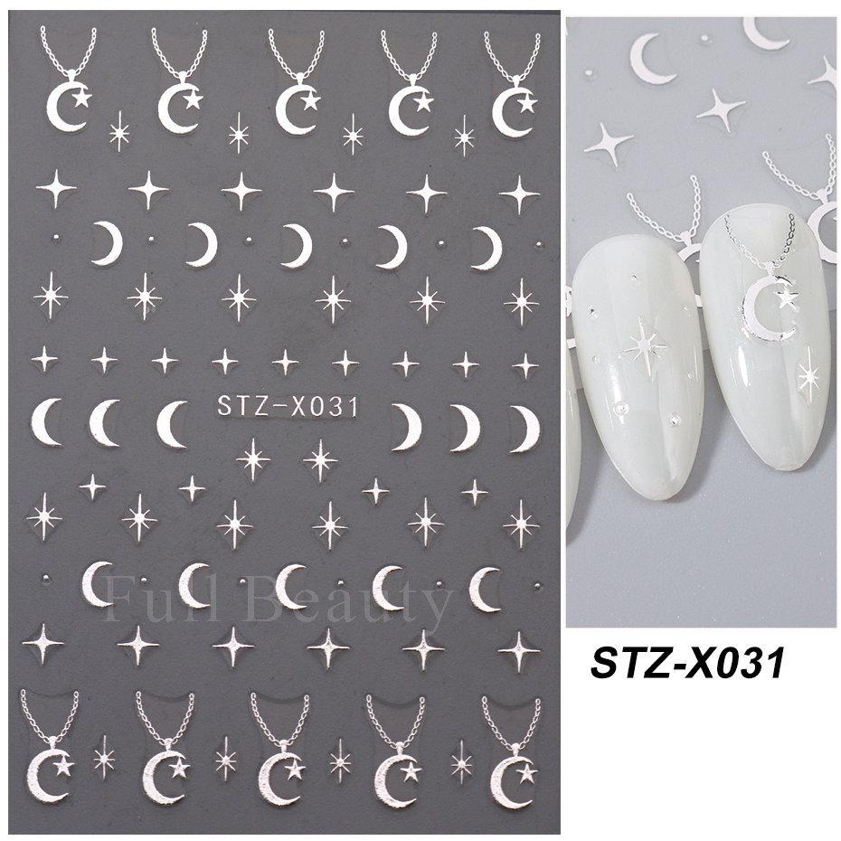 Nail Art Stickers New Chinese Style Butterfly Cat Eye Butterfly Beads Adhesive Nail Stickers