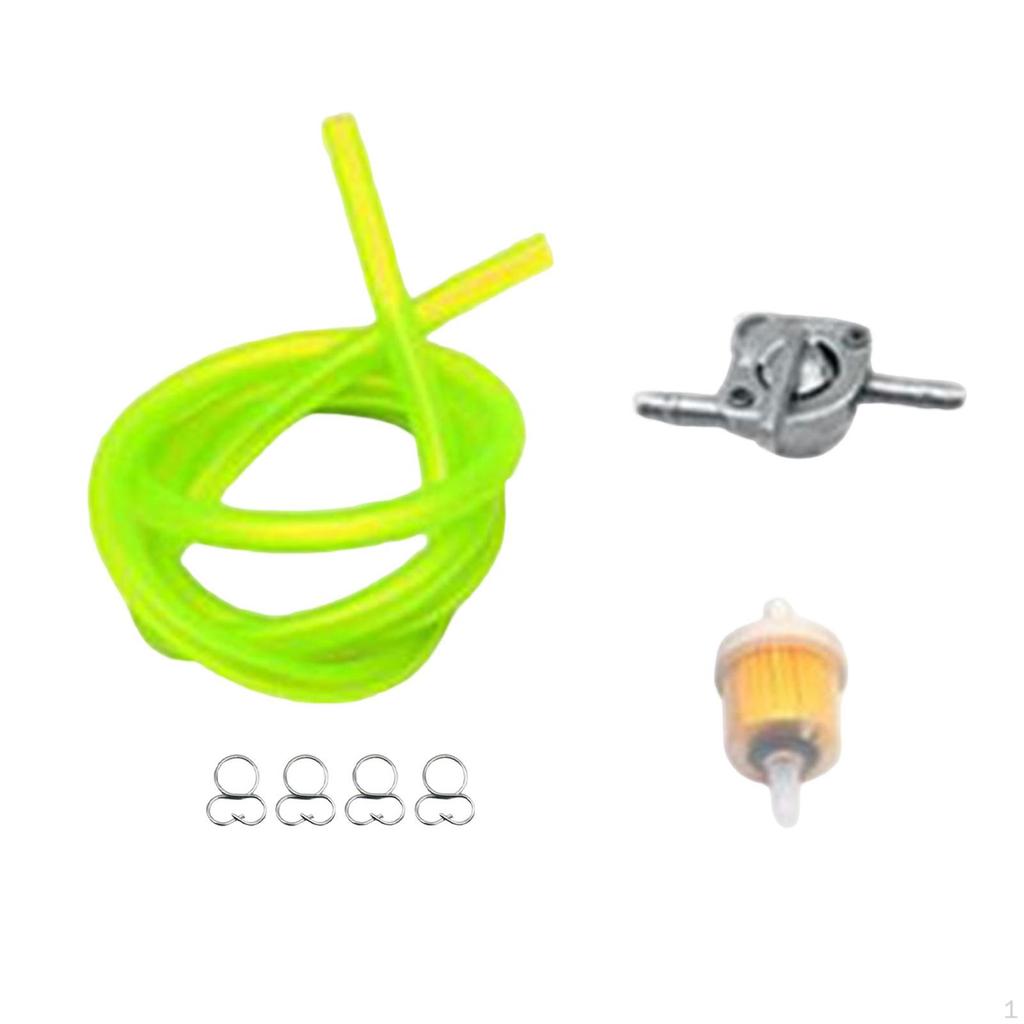Professional Gas Fuel Switch with Filter Line for Motorcycle Red