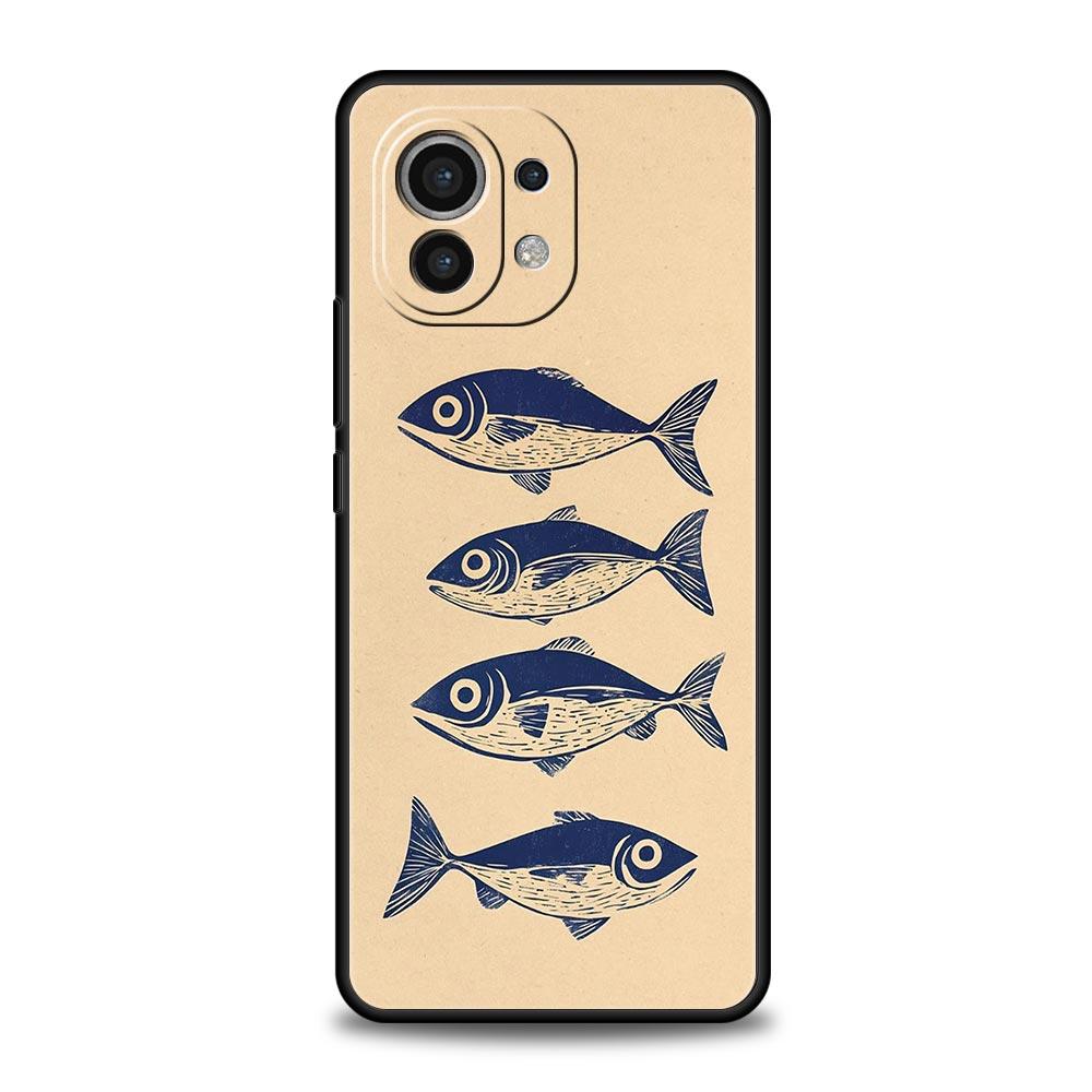 Sardines Canned Phone Case For Xiaomi Mi 15 14 14T 13T 12T Pro 12 13 11 Lite 5G 11T Poco X6 X7 X5 Pro Soft TPU Cover