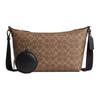 Pouch Finn 25 Monogram Coated Canvas And Leather Shoulder Crossbody Bag Small Men Bags Silver Brown CEY42-SVTAL