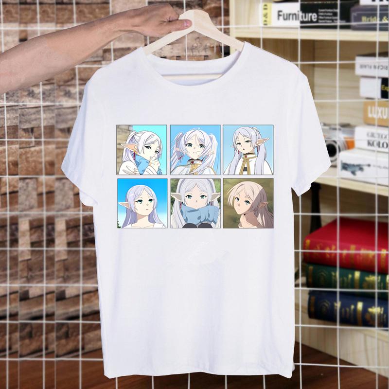 

Футболка Frieren Beyond Journey s End Модная футболка с принтом Летняя Мужская Новинка Футболка с коротким рукавом Мужские Забавные Топы 4XL