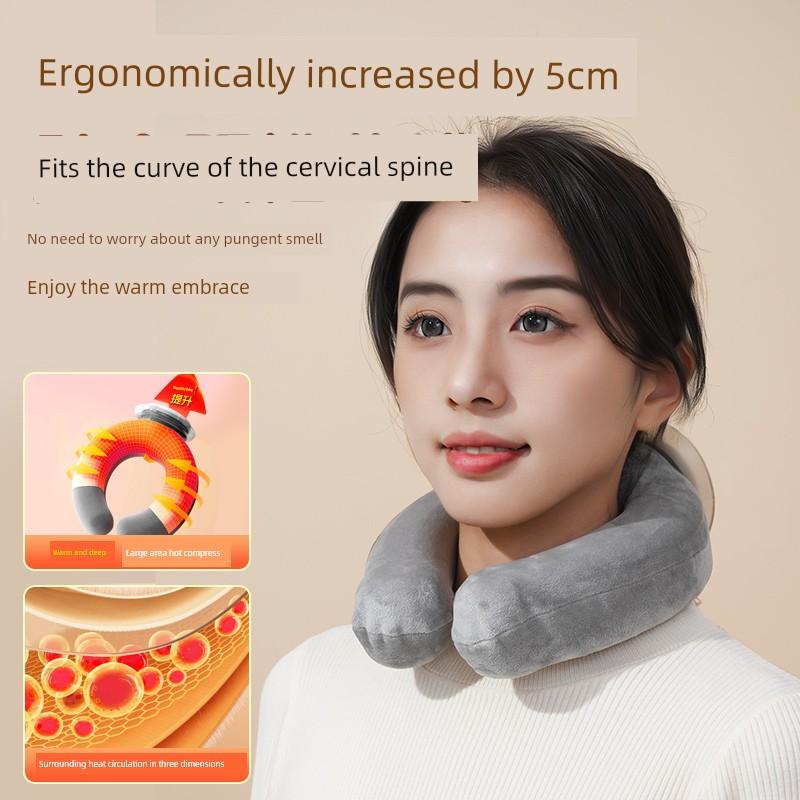 Cervical Hot Water Bag U-Shaped Pillow Hanging Neck Type Long Strip Hot Compress Water Bag Shoulder and Neck Warmer